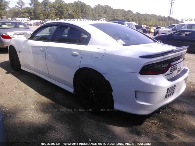 2C3CDXGJ8JH126245 - 2018 DODGE CHARGER R/T 392 WHITE photo 3