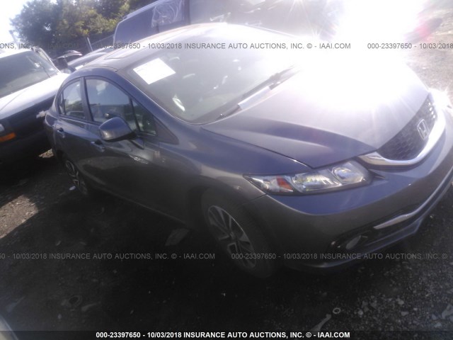 19XFB2F96DE073599 - 2013 HONDA CIVIC EXL 灰色 照片 1