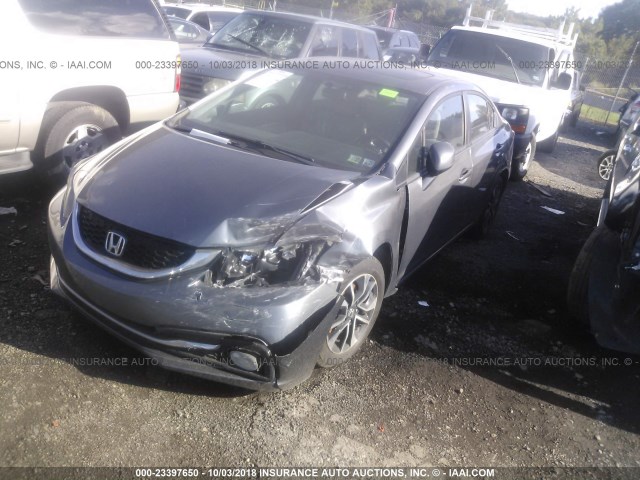 19XFB2F96DE073599 - 2013 HONDA CIVIC EXL GRAY photo 2