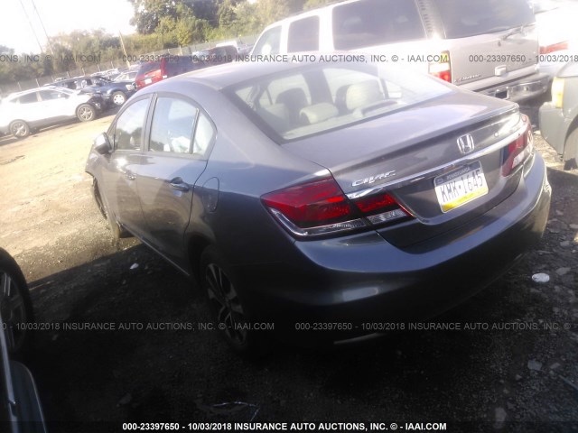 19XFB2F96DE073599 - 2013 HONDA CIVIC EXL 灰色 照片 3