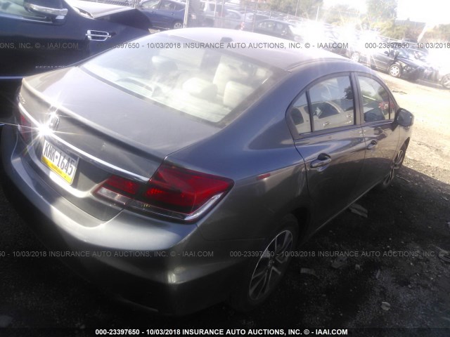 19XFB2F96DE073599 - 2013 HONDA CIVIC EXL 灰色 照片 4
