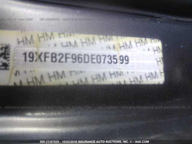 19XFB2F96DE073599 - 2013 HONDA CIVIC EXL 灰色 照片 9