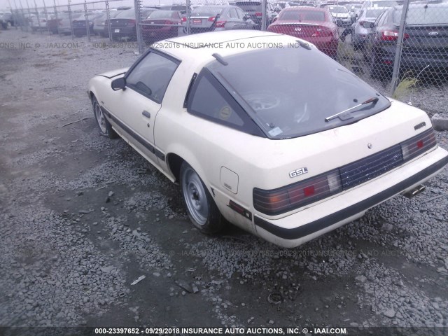 JM1FB331XE0803724 - 1984 MAZDA RX7 12A WHITE photo 3