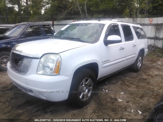 1GKFK66827J260140 - 2007 GMC YUKON XL DENALI WHITE photo 2