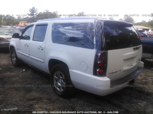 1GKFK66827J260140 - 2007 GMC YUKON XL DENALI WHITE photo 3