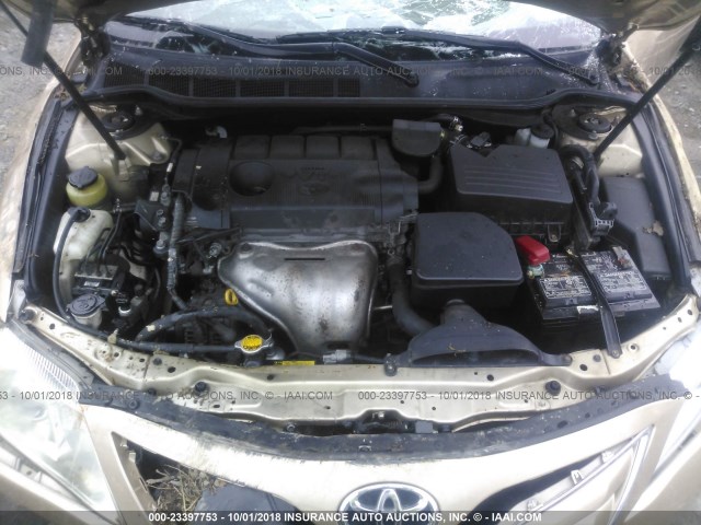 4T1BF3EK6BU177033 - 2011 TOYOTA CAMRY SE/LE/XLE 金色 照片 10