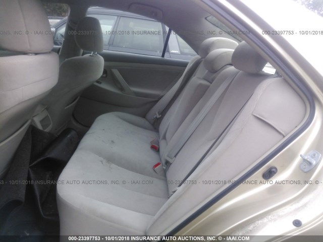 4T1BF3EK6BU177033 - 2011 TOYOTA CAMRY SE/LE/XLE 金色 照片 8
