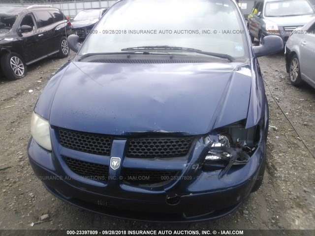 2D4GP74L53R134359 - 2003 DODGE GRAND CARAVAN EX BLUE photo 6