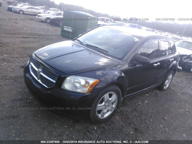 1B3HB48A69D150574 - 2009 DODGE CALIBER SXT BLACK photo 2