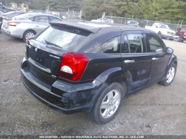 1B3HB48A69D150574 - 2009 DODGE CALIBER SXT BLACK photo 4