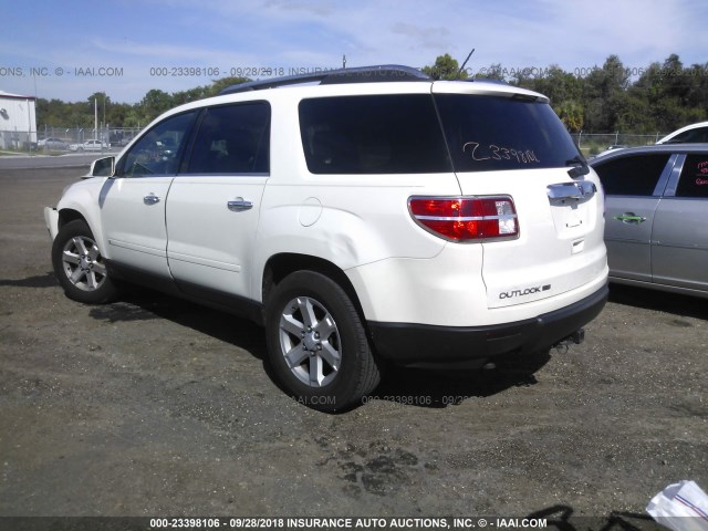 5GZER23D59J105242 - 2009 SATURN OUTLOOK XR თეთრი ფოტო 3
