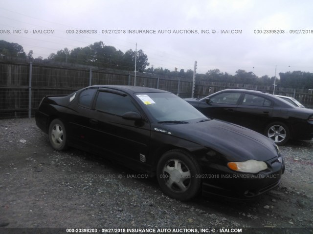 2G1WX12K4Y9281403 - 2000 CHEVROLET MONTE CARLO SS შავი ფოტო 1