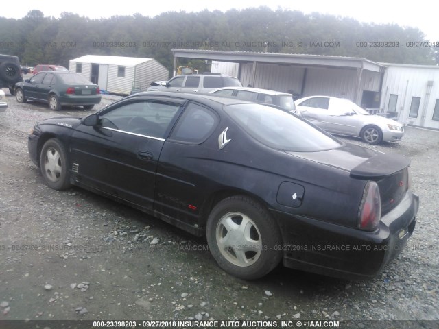 2G1WX12K4Y9281403 - 2000 CHEVROLET MONTE CARLO SS შავი ფოტო 3