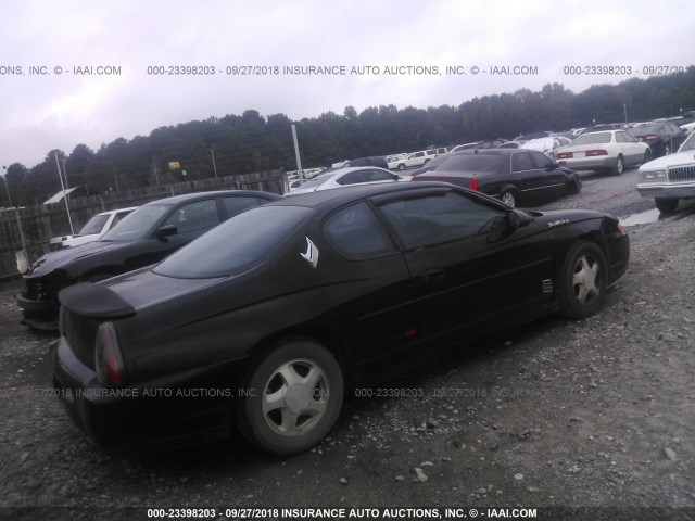 2G1WX12K4Y9281403 - 2000 CHEVROLET MONTE CARLO SS შავი ფოტო 4