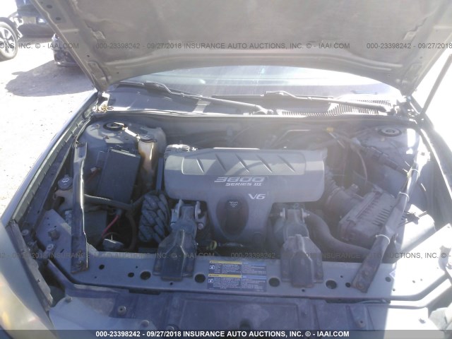 2G2WP522851186002 - 2005 PONTIAC GRAND PRIX Մոխրագույն լուսանկար 10