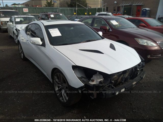 KMHHU6KJ2EU120877 - 2014 HYUNDAI GENESIS COUPE 3.8L WHITE photo 1