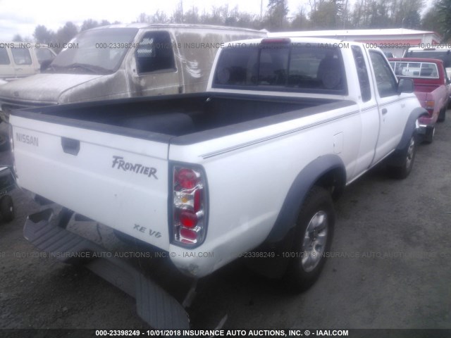 1N6ED26Y5XC311013 - 1999 NISSAN FRONTIER KING CAB XE/KING CAB SE WHITE photo 4