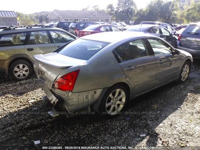 1N4BA41E08C833739 - 2008 NISSAN MAXIMA SE/SL GRAY photo 4