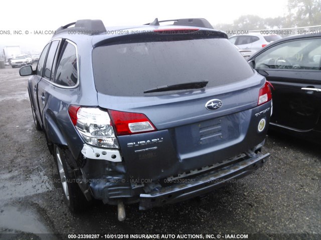 4S4BRCJC6D3263876 - 2013 SUBARU OUTBACK 2.5I LIMITED GRAY photo 6