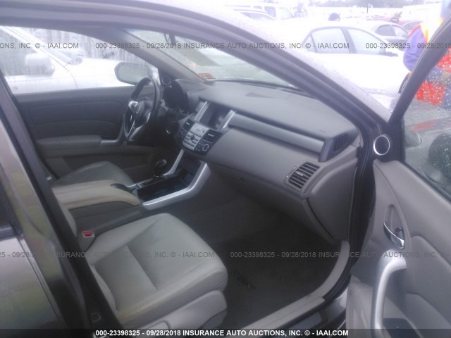 5J8TB18277A024482 - 2007 ACURA RDX GRAY photo 5