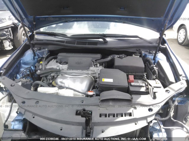 4T1BF1FK5GU511546 - 2016 TOYOTA CAMRY LE/XLE/SE/XSE BLUE photo 10