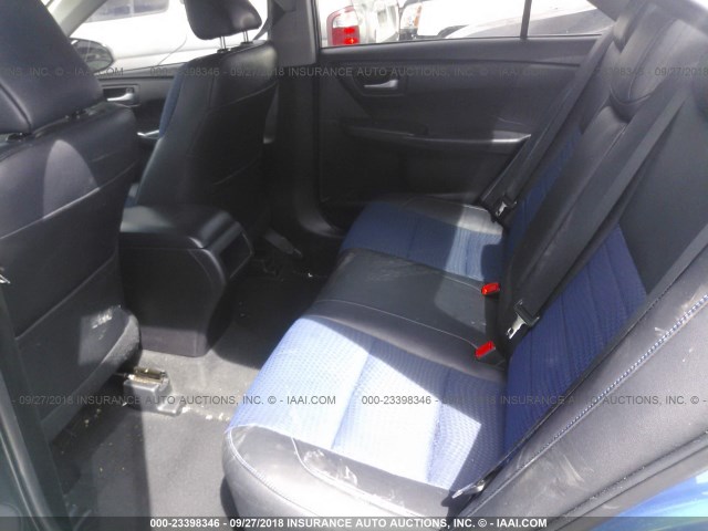 4T1BF1FK5GU511546 - 2016 TOYOTA CAMRY LE/XLE/SE/XSE BLUE photo 8