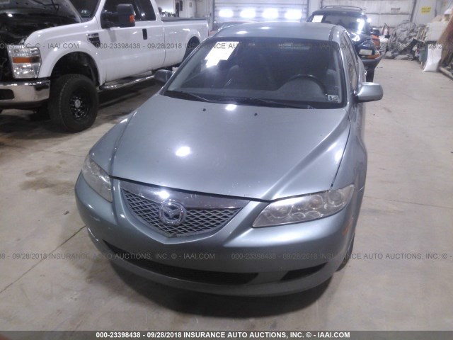 1YVFP82D145N70726 - 2004 MAZDA 6 S GREEN photo 6