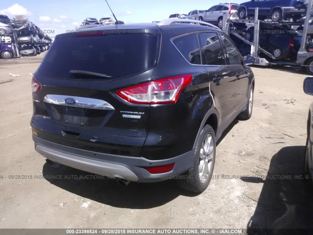 1FMCU0J97EUA71688 - 2014 FORD ESCAPE TITANIUM BLACK photo 4