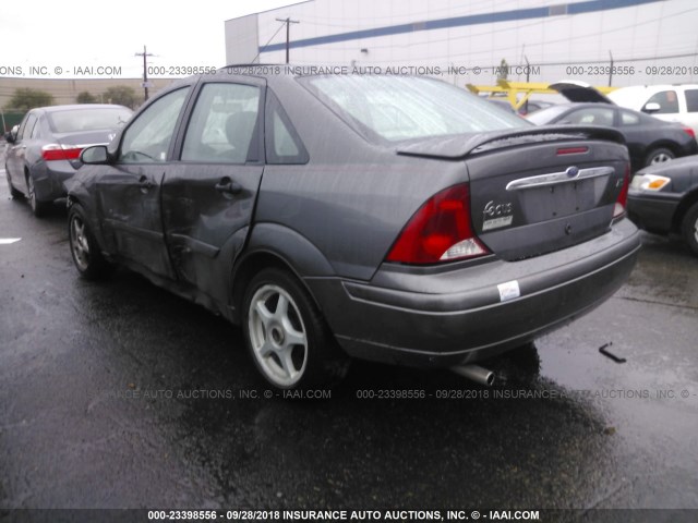 1FAFP38392W335558 - 2002 FORD FOCUS ZTS GRAY photo 3