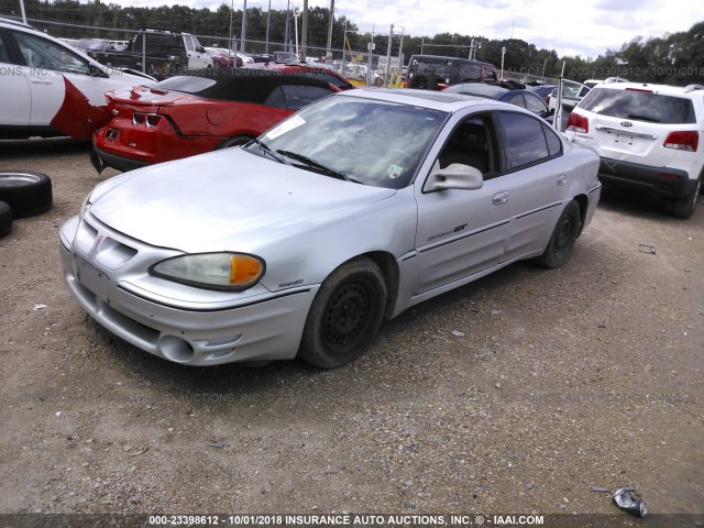 1G2NV52E32M531366 - 2002 PONTIAC GRAND AM GT1 SILVER photo 2