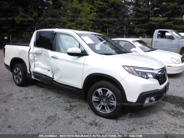 5FPYK3F71HB037128 - 2017 HONDA RIDGELINE RTL WHITE photo 1