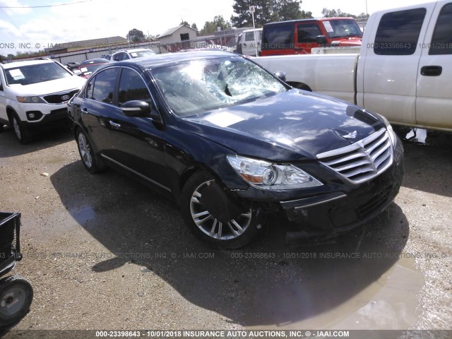 KMHGC4DF6BU146020 - 2011 HYUNDAI GENESIS 4.6L BLACK photo 1