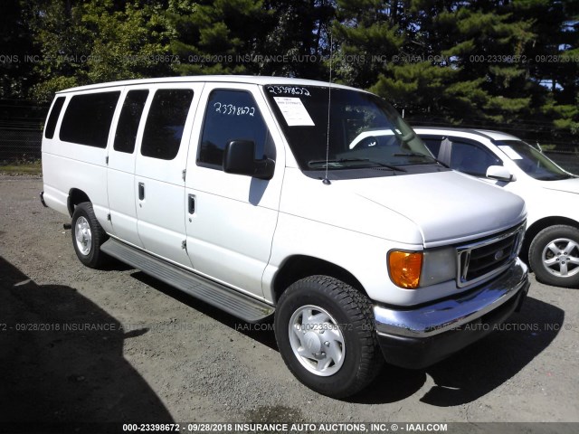 1FBSS31L94HA11135 - 2004 FORD ECONOLINE E350 SUPER DUTY WAGON WHITE photo 1