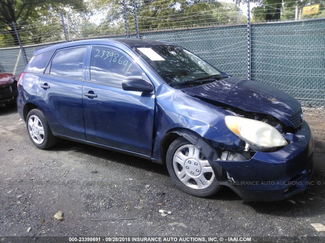 2T1KR32E53C016343 - 2003 TOYOTA COROLLA MATRIX XR BLUE photo 1