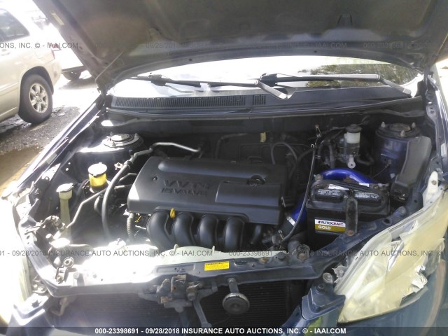 2T1KR32E53C016343 - 2003 TOYOTA COROLLA MATRIX XR BLUE photo 10