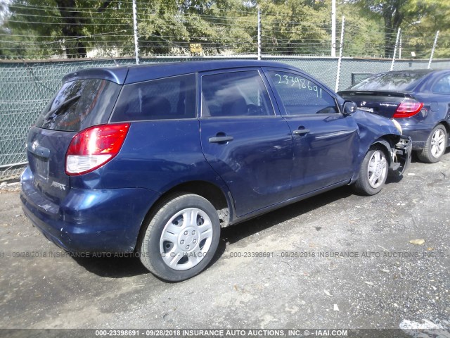 2T1KR32E53C016343 - 2003 TOYOTA COROLLA MATRIX XR BLUE photo 4