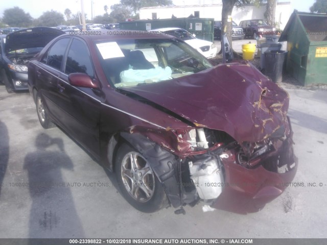 4T1BE32K63U135096 - 2003 TOYOTA CAMRY LE/XLE/SE Марун фото 1