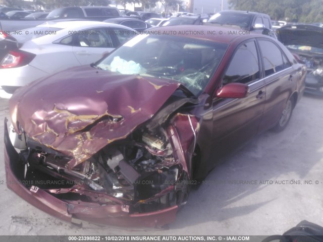 4T1BE32K63U135096 - 2003 TOYOTA CAMRY LE/XLE/SE Марун фото 2