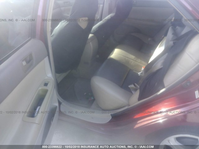 4T1BE32K63U135096 - 2003 TOYOTA CAMRY LE/XLE/SE Марун фото 8