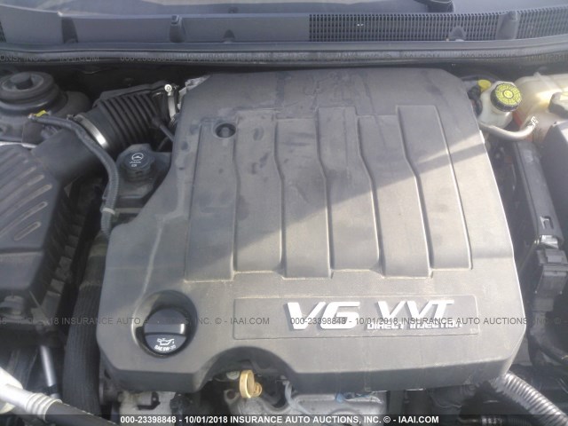 1G4GE5EV1AF249225 - 2010 BUICK LACROSSE CXS BLACK photo 10