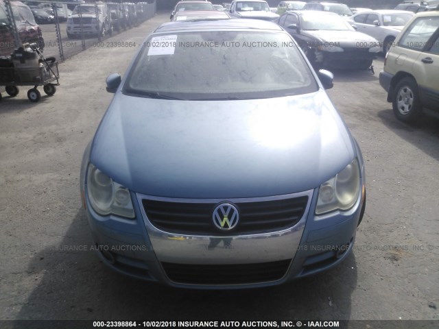 WVWFA71F89V019284 - 2009 VOLKSWAGEN EOS LUX 浅蓝色 照片 6