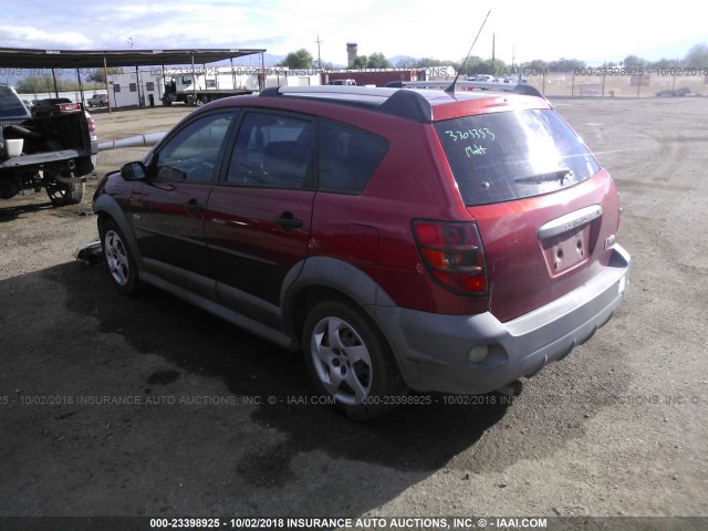 5Y2SL65857Z439945 - 2007 PONTIAC VIBE RED photo 3