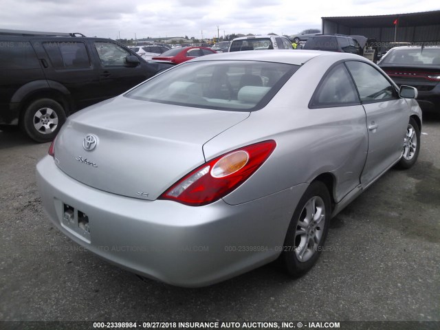 4T1CE38P05U511995 - 2005 TOYOTA CAMRY SOLARA SE/SLE Gümüş foto 4