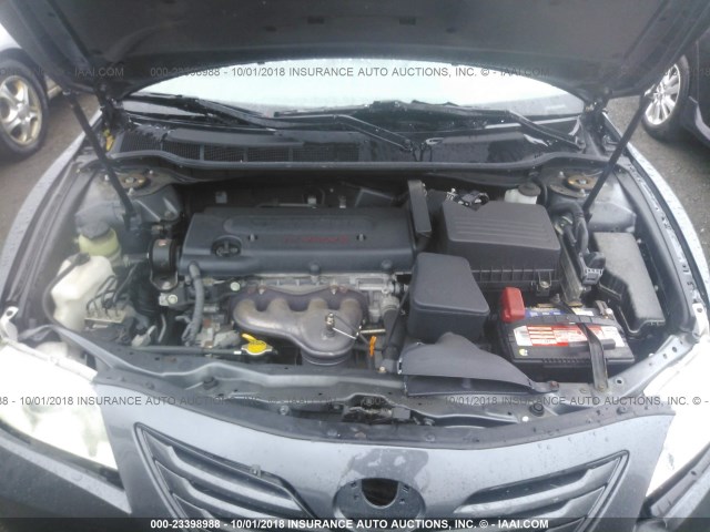 4T1BE46K99U281145 - 2009 TOYOTA CAMRY SE/LE/XLE GRAY photo 10