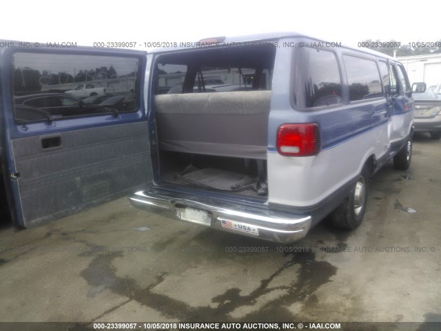 2B5WB35Z9VK504364 - 1997 DODGE RAM WAGON B3500 BLUE photo 4