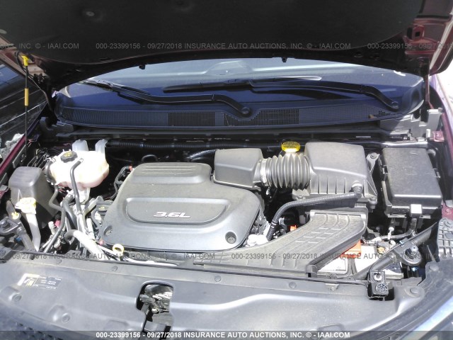 2C4RC1BGXJR210949 - 2018 CHRYSLER PACIFICA TOURING L Բորդո լուսանկար 10