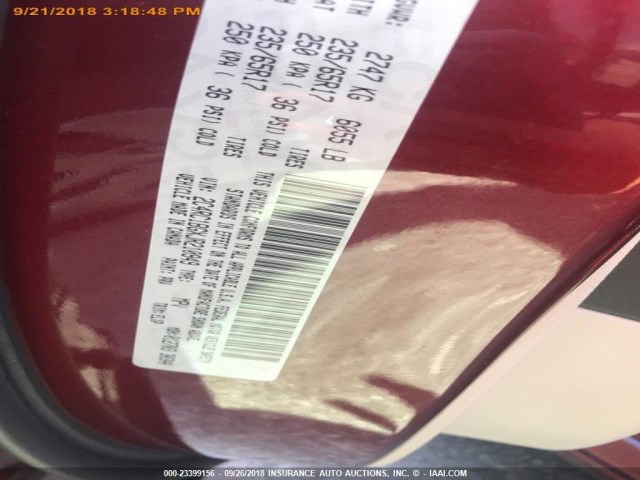 2C4RC1BGXJR210949 - 2018 CHRYSLER PACIFICA TOURING L Բորդո լուսանկար 13