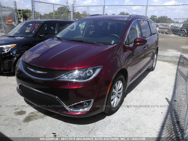 2C4RC1BGXJR210949 - 2018 CHRYSLER PACIFICA TOURING L BURGUNDY photo 2