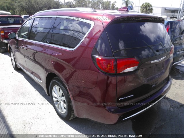 2C4RC1BGXJR210949 - 2018 CHRYSLER PACIFICA TOURING L BURGUNDY photo 3