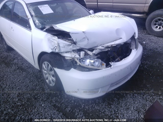 4T1BE32K85U408364 - 2005 TOYOTA CAMRY LE/XLE/SE WHITE photo 6